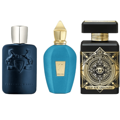 3-Piece Men's Fragrance Set: Parfums GB Marly Layton, Xerjoff Erba Pura, Initio Oud for Greatness